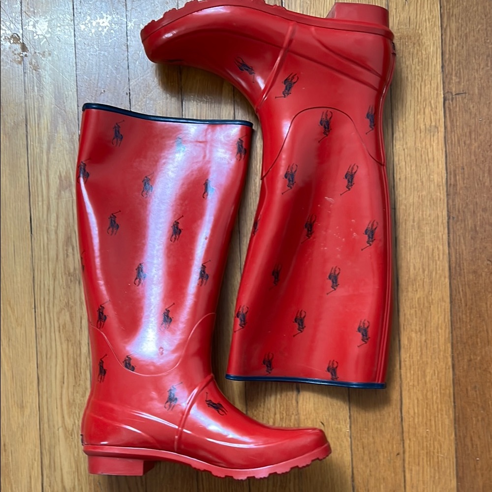 Polo Ralph Lauren Red Rain Boots